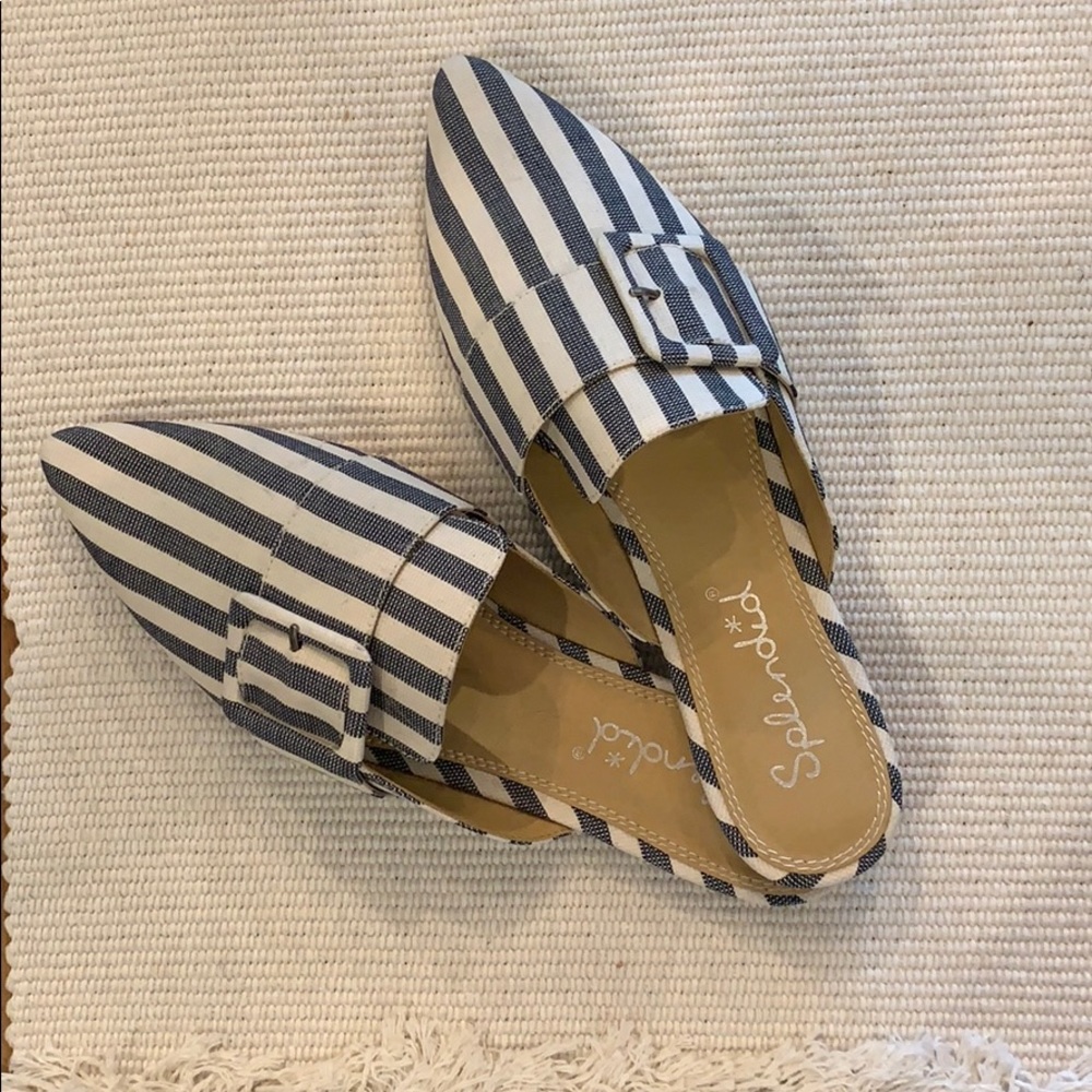 Splendid Pinstripe Slide Loafers
